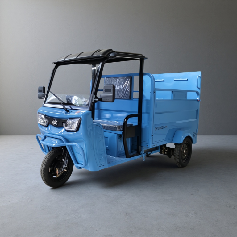 4*240L Transport Electric Tricycle for Garbage bins trash bins Electric Motorcycle with Roof