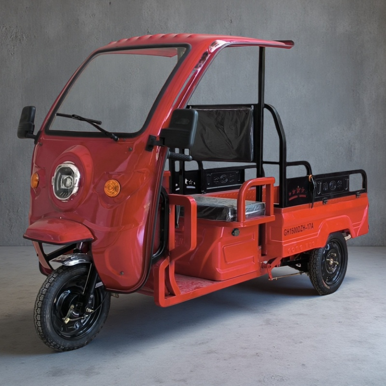 1.2M Farm Vendors Transport Electric Cargo Tricycle Motorcycle with Roof